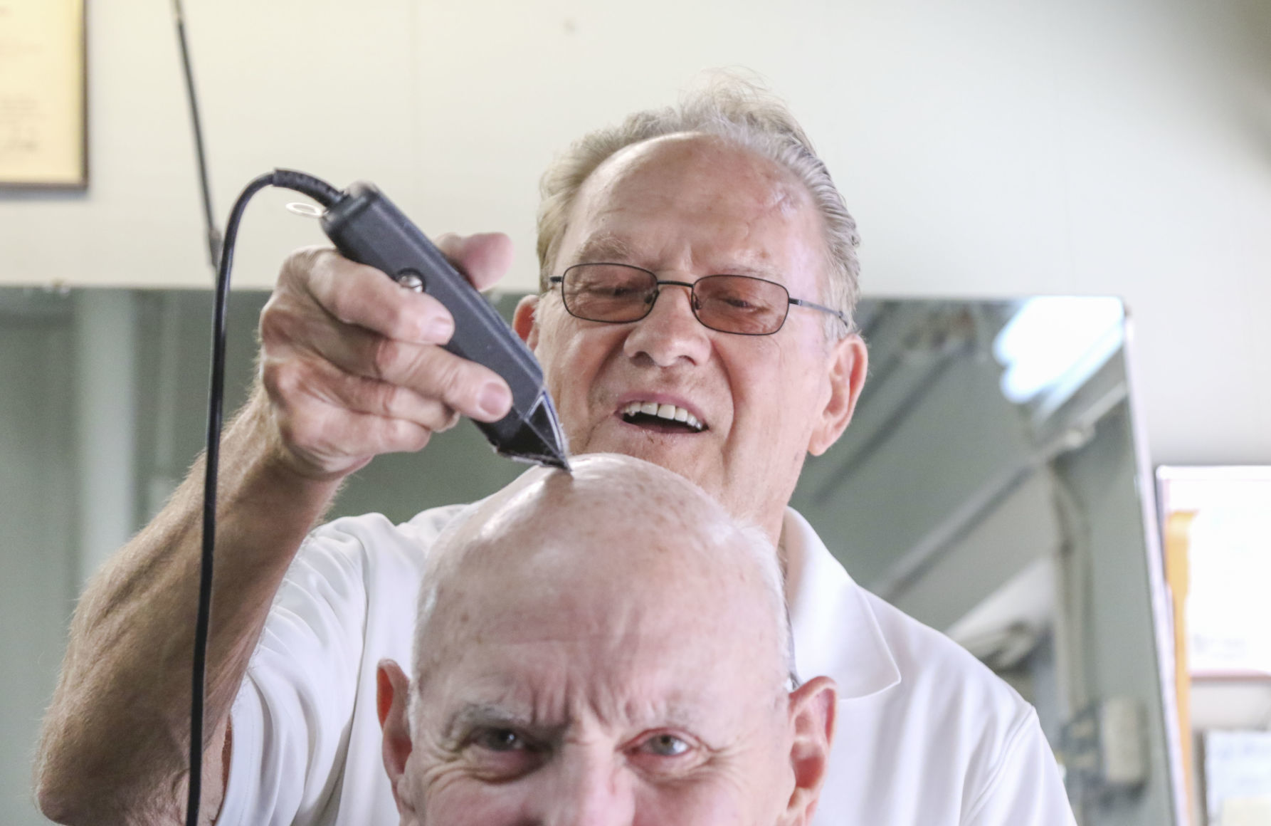 Barber John Saylor retiring